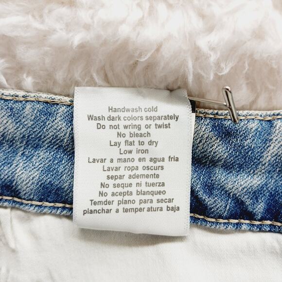 Jeans Women 7/28 High Waist Judy Blue Star Embroidered Light Wash Whimsycore - Picture 16 of 16